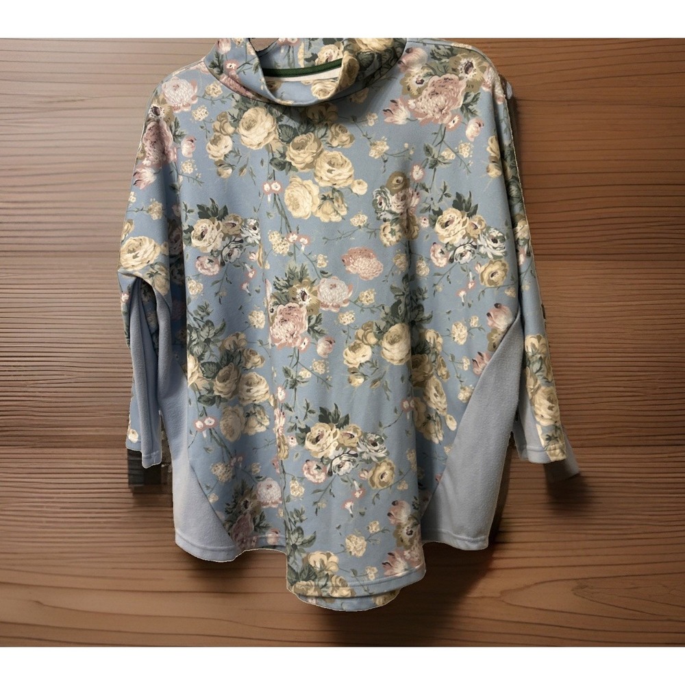 Tuckernuck Sport Clubhouse Chintz Dolman Sleeve Sweatshirt Top Oversized XS/S